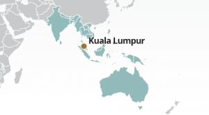 image of Southeast Asia on a map