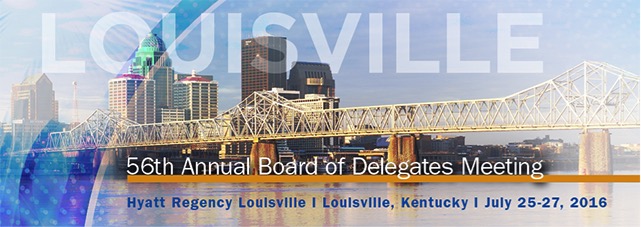 56th Annual Board of Delegates Meeting Louisville Cover