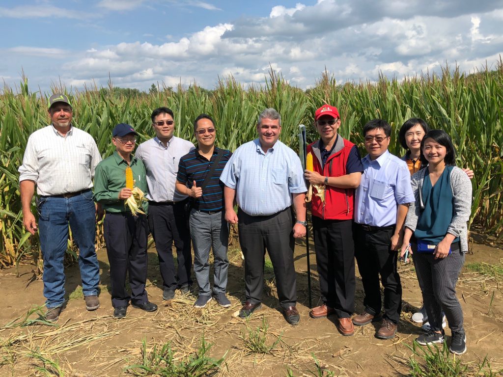 Taiwan Grain Quality Survey Team in a Corn Field