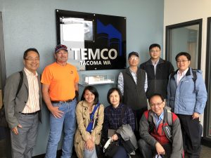 Taiwan Grain Quality Survey Team at Temco in Tacoma, Washington