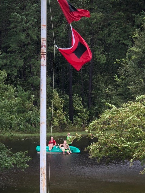 Armstrong yard after Florence