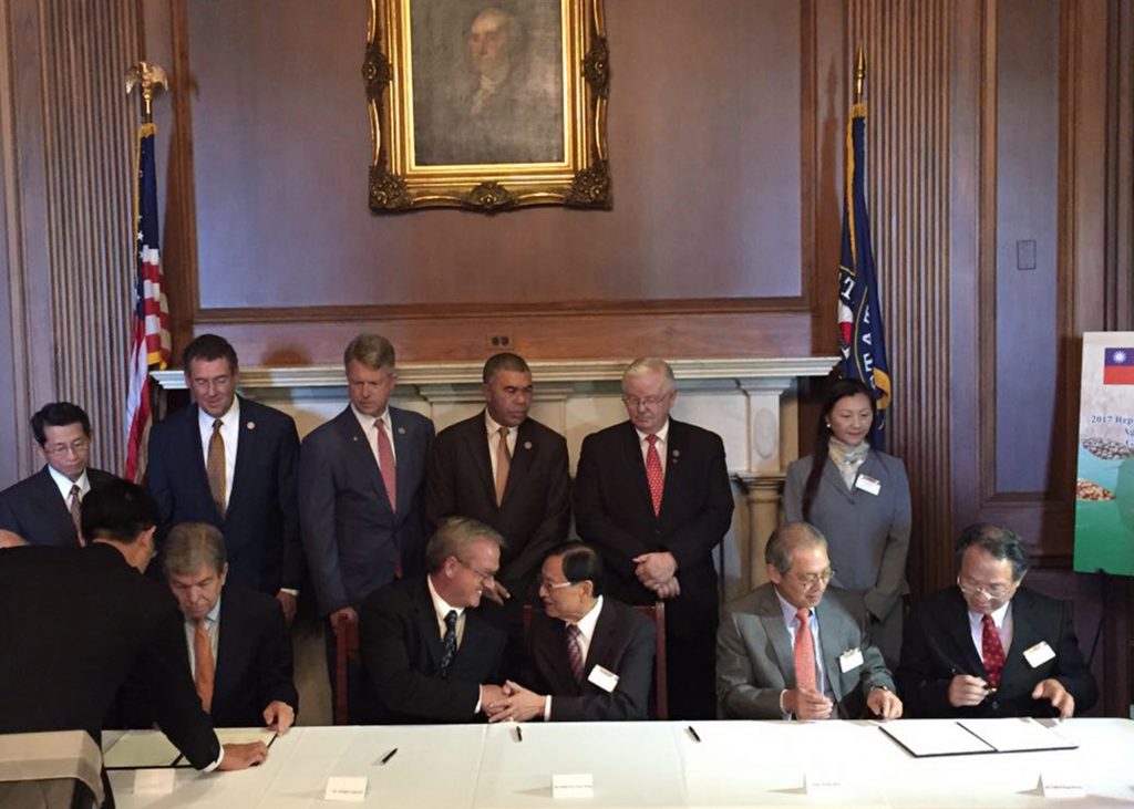 image of a group of people at the Signing of Taiwan Goodwill Mission