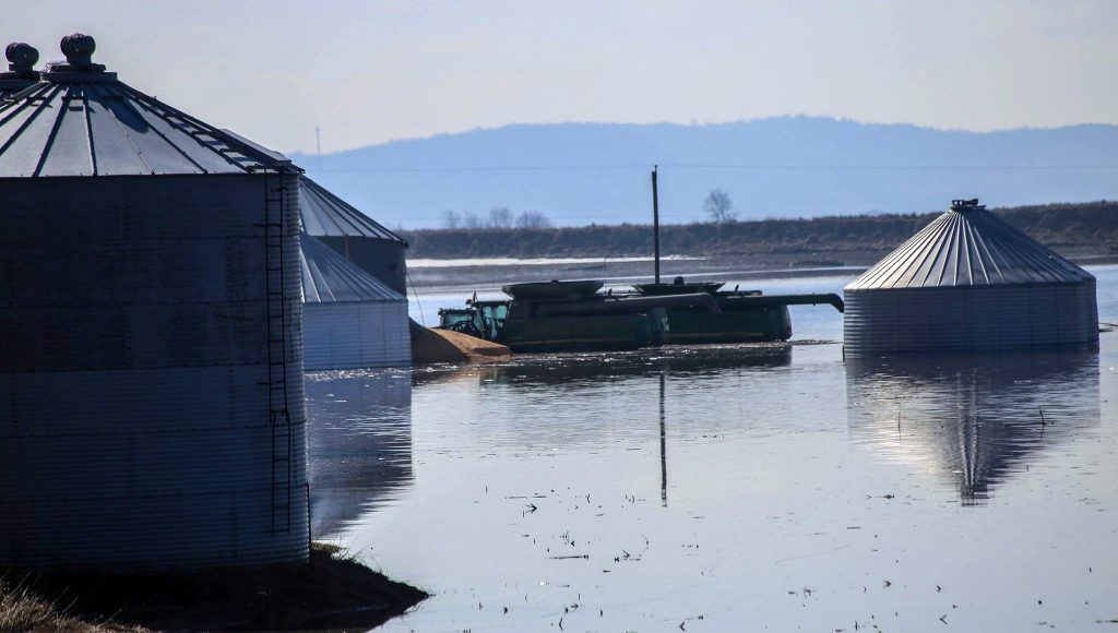 Flooded Metal Silos