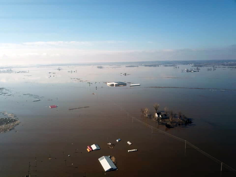 image of flooding in Iowa
