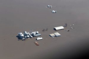 farm under flood