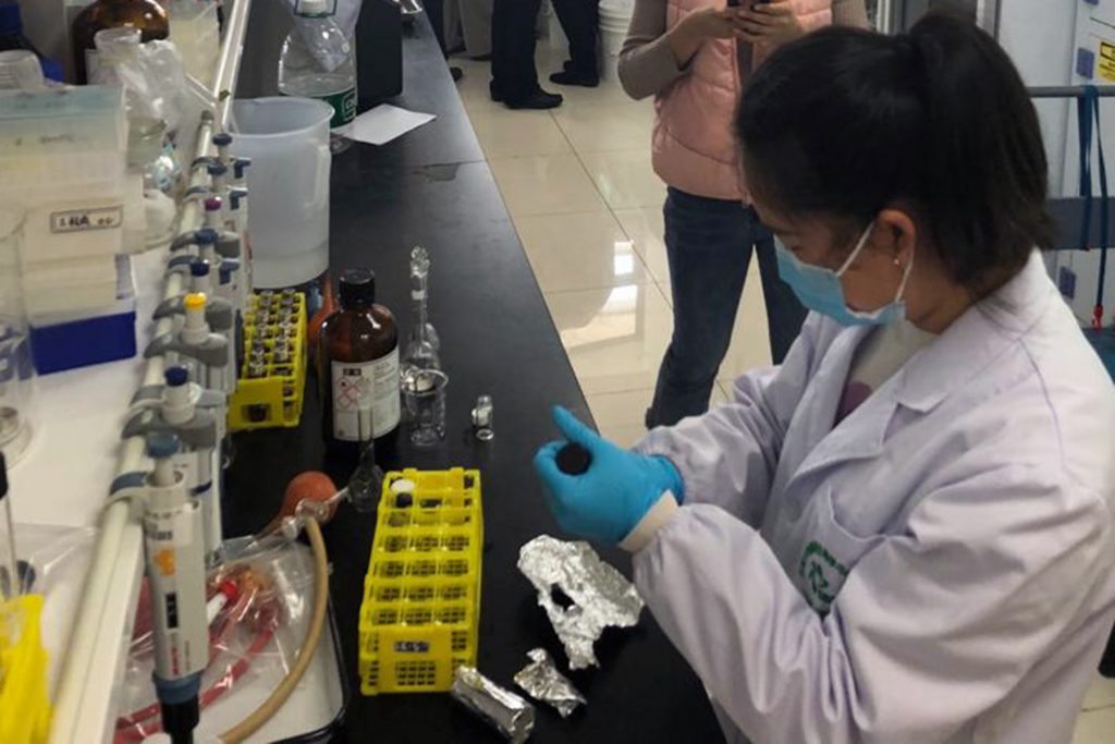 image of a woman working in a lab