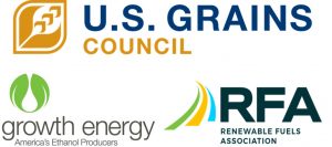 U.S. Grains Council, Growth Energy and Renewable Fuels Association logos