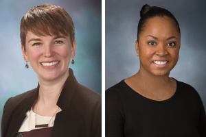 headshots of two women