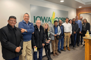 The yellow corn and DDGS team visiting Iowa Corn Growers Association.