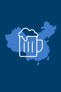 graphic of beer mug and china