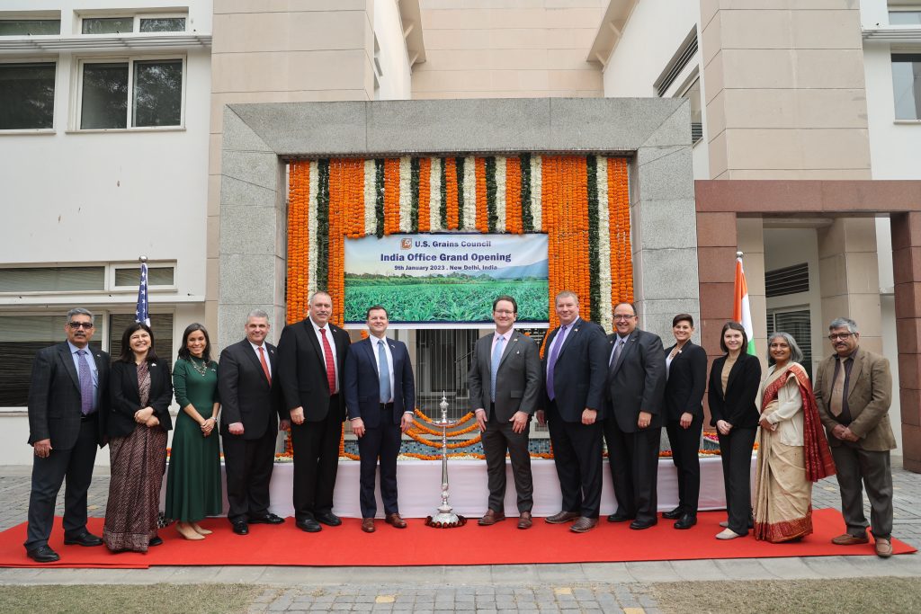 image of people at the grand opening of USGC's India office