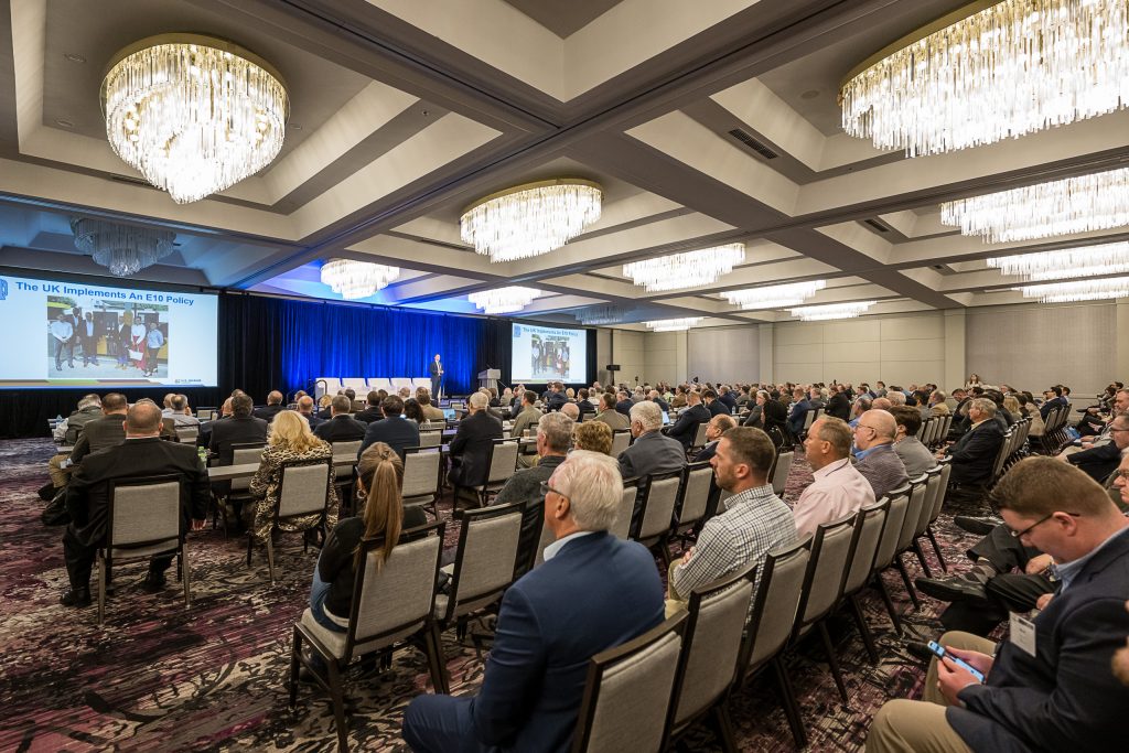 image of room of people listening to a general session