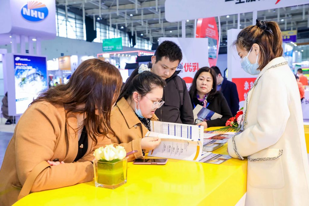 image of people at a trade show booth